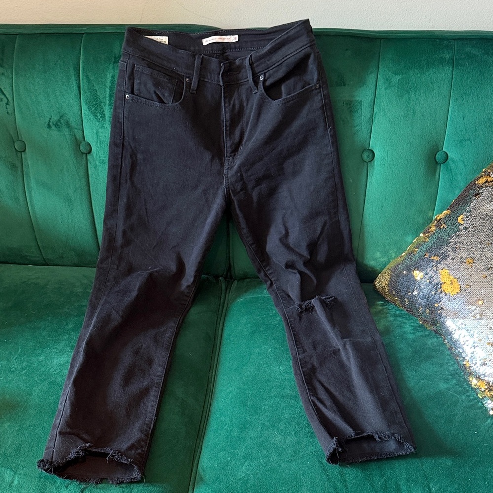 Black women’s Ripped Slim Jeans